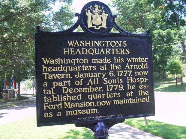WASHINGTON’S HEADQUARTERS REVOLUTIONARY WAR MEMORIAL MARKER