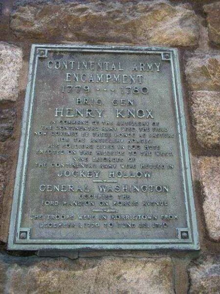 CONTINENTAL ARMY ENCAMPMENT BRIG. GEN. HENRY KNOX MEMORIAL