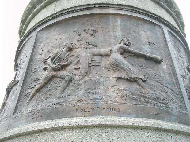 MOLLY PITCHER BAS-RELIEF WAR MEMORIAL