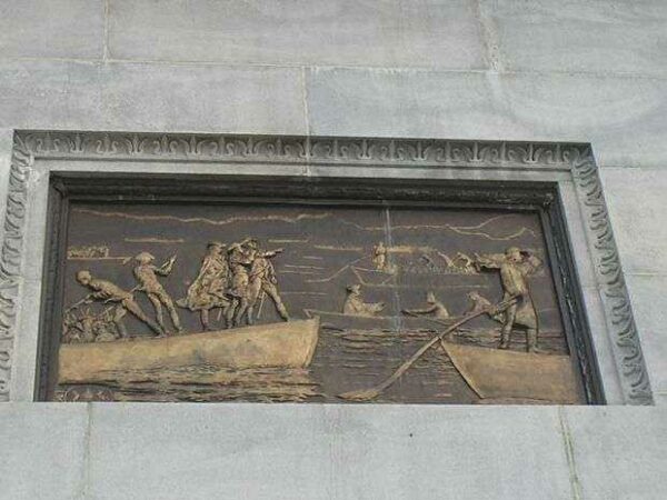 TRENTON BATTLE MONUMENT BAS-RELIEF C