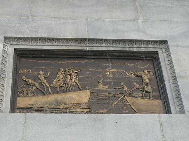 TRENTON BATTLE MONUMENT BAS-RELIEF C