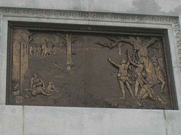 TRENTON BATTLE MONUMENT BAS-RELIEF B