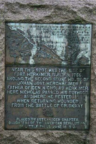 SITE OF FORT HERKIMER REVOLUTIONARY WAR MEMORIAL