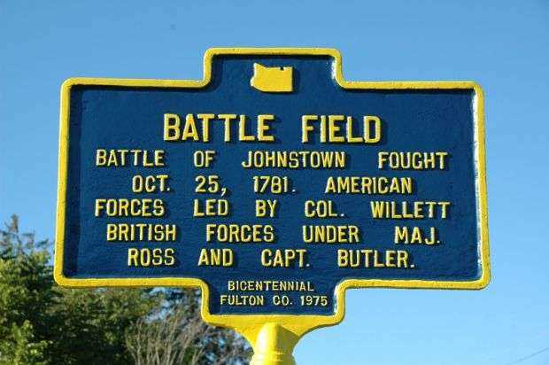 BATTLE FIELD REVOLUTIONARY WAR MEMORIAL MARKER