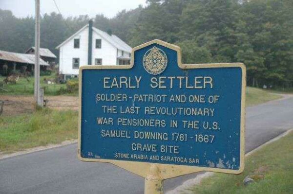 EARLY SETTLER REVOLUTIONARY WAR MEMORIAL MARKER