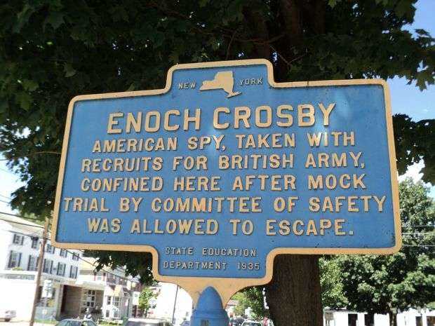 ENOCH CROSBY REVOLUTIONARY WAR MEMORIAL MARKER