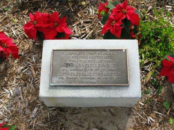 PINELLAS COUNTY FLAG POLE MEMORIAL PLAQUE