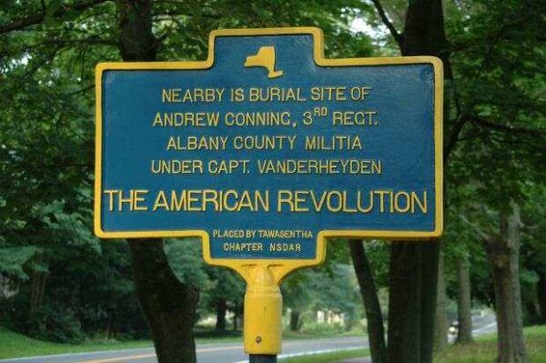 ANDREW CONNING REVOLUTIONARY WAR MEMORIAL MARKER