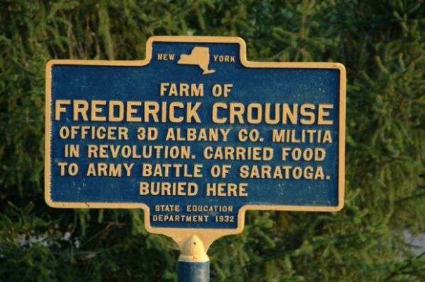 FREDERICK CROUNSE REVOLUTIONARY WAR MEMORIAL MARKER