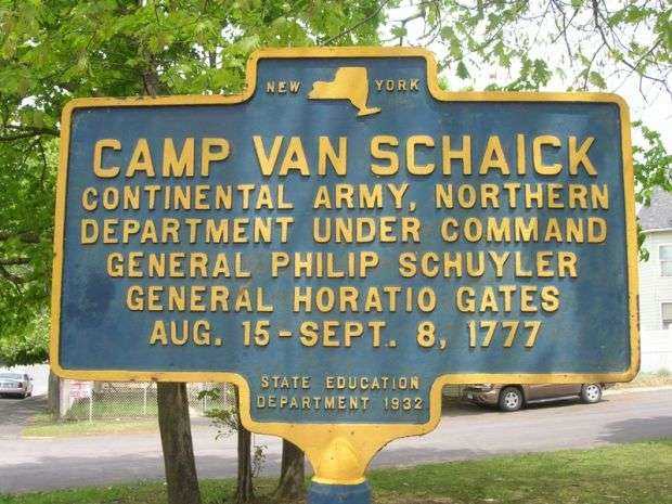 CAMP VAN SCHAICK REVOLUTIONARY WAR MEMORIAL MARKER