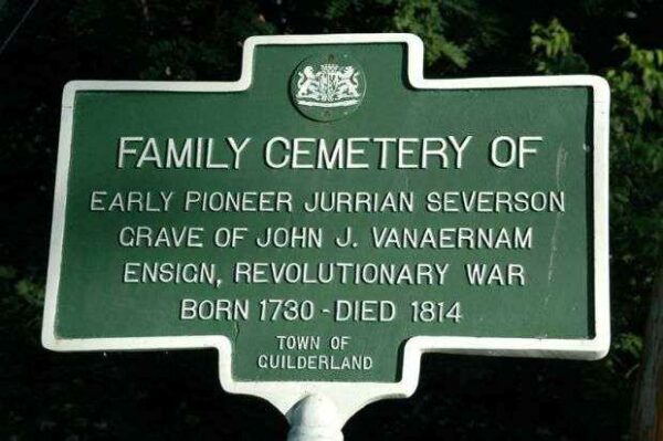 ENSIGN JOHN J. VANAERNAM REVOLUTIONARY WAR MEMORIAL MARKER