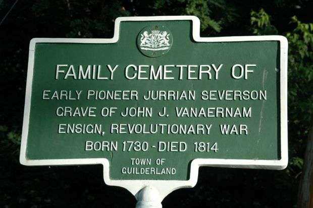 ENSIGN JOHN J. VANAERNAM REVOLUTIONARY WAR MEMORIAL MARKER