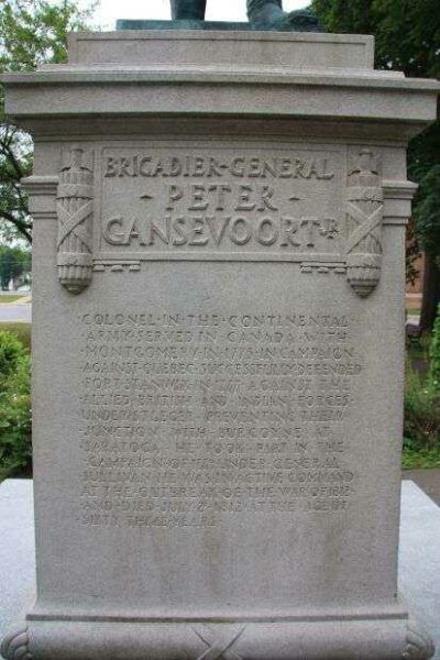 BRIGADIER GENERAL PETER GANSEVOORT JR. MEMORIAL STONE