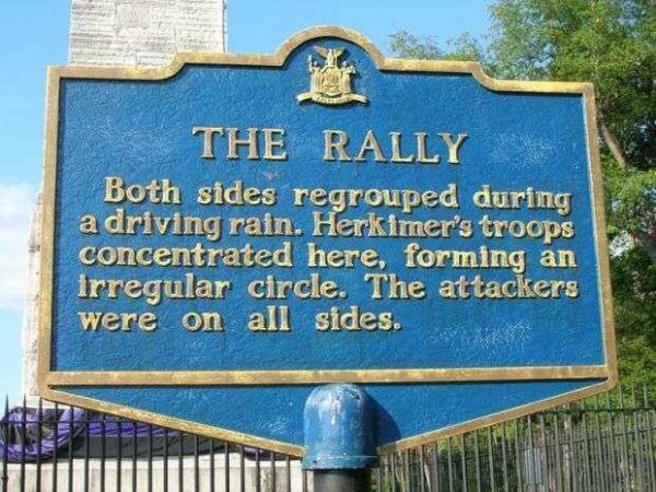 THE RALLY REVOLUTIONARY WAR MEMORIAL MARKER