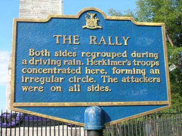 THE RALLY REVOLUTIONARY WAR MEMORIAL MARKER