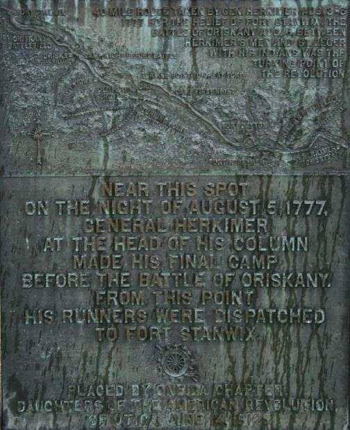 ON THE NIGHT OF AUGUST 5, 1777 REVOLUTIONARY WAR MEMORIAL