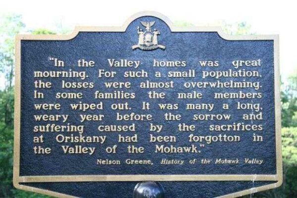IN THE VALLEY OF THE MOHAWK REVOLUTIONARY WAR MEMORIAL MARKER
