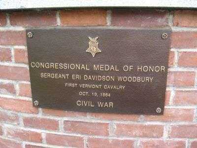 SERGEANT ERI DAVIDSON WOODBURY MEDAL OF HONOR PLAQUE
