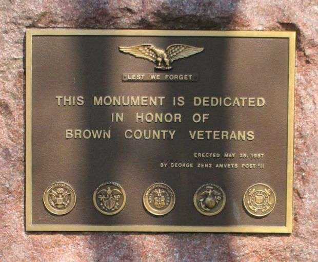 BROWN COUNTY WISCONSIN LEST WE FORGET MEMORIAL