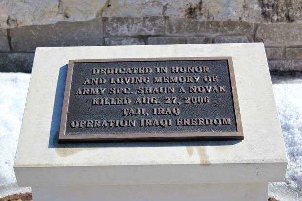 SHAUN A. NOVAK MEMORIAL PLAQUE