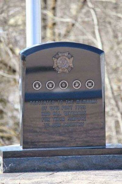 MISHICOT VETERANS MEMORIAL STONE