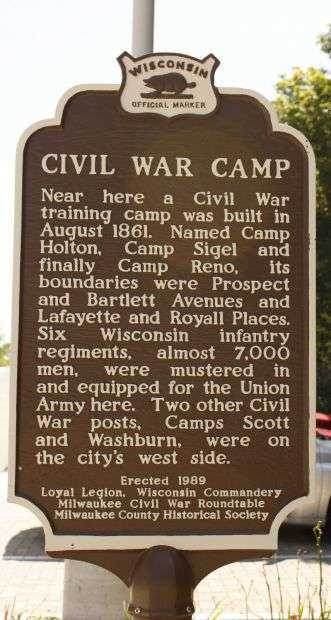 CIVIL WAR CAMP MEMORIAL MARKER