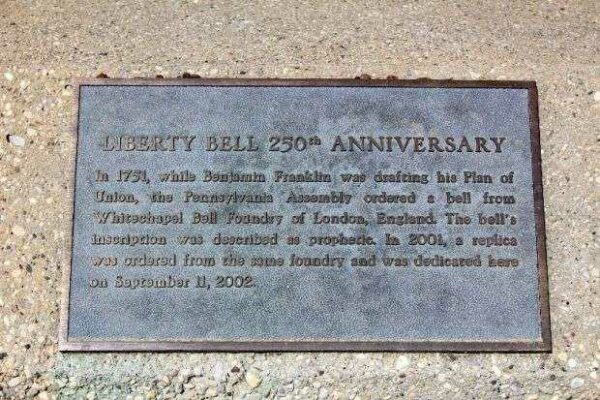 GREEN BAY LIBERTY BELL REPLICA MEMORIAL PLAQUE I