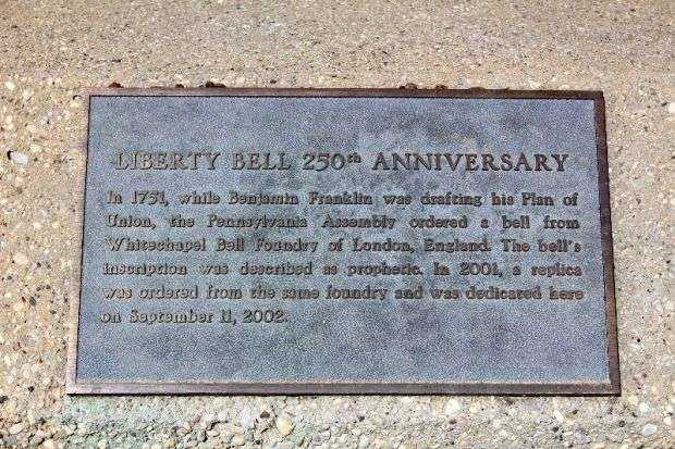 GREEN BAY LIBERTY BELL REPLICA MEMORIAL PLAQUE I