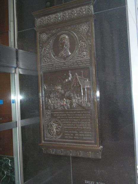 MARINUS WILLETT REVOLUTIONARY WAR MEMORIAL PLAQUE