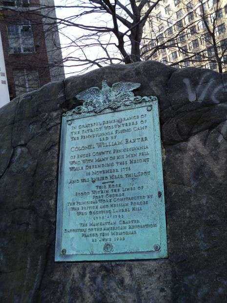 COLONEL WILLIAM BAXTER REVOLUTIONARY WAR MEMORIAL