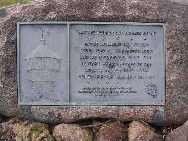 FORT PLAIN REVOLUTIONARY WAR MEMORIAL PLAQUE