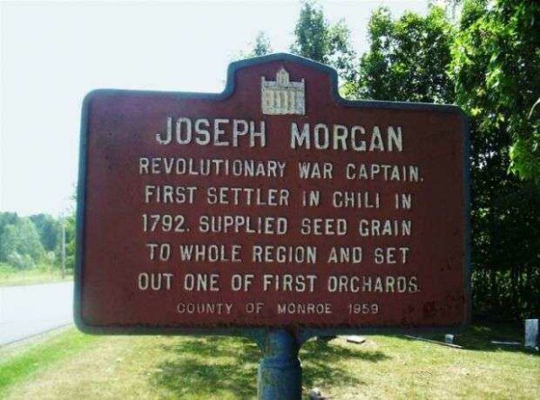 JOSEPH MORGAN REVOLUTIONARY WAR MEMORIAL MARKER