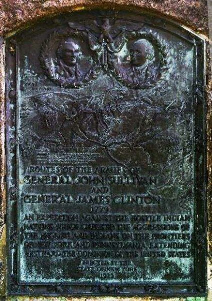 LEICESTER ROUTES OF THE ARMIES OF GENERAL JOHN SULLIVAN AND GENERAL JAMES CLINTON MEMORIAL