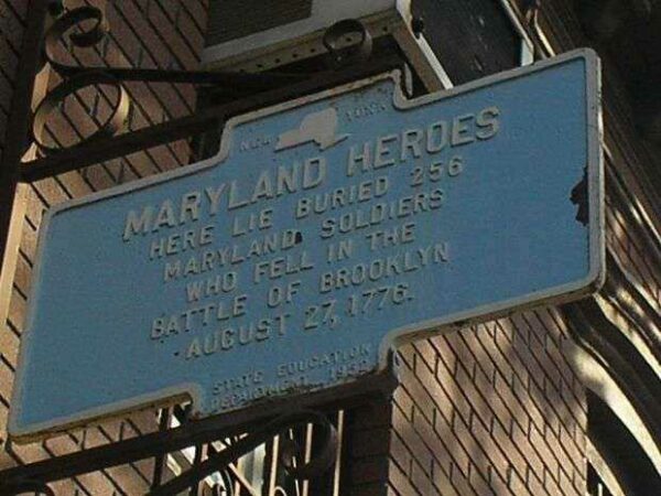 MARYLAND HEROES REVOLUTIONARY WAR MEMORIAL MARKER