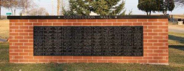 BEAVER DAM VETERANS MEMORIAL CONSTITUTION WALL