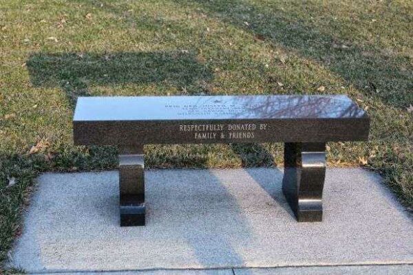 BEAVER DAM VETERANS MEMORIAL BRIG GEN STEHLING BENCH