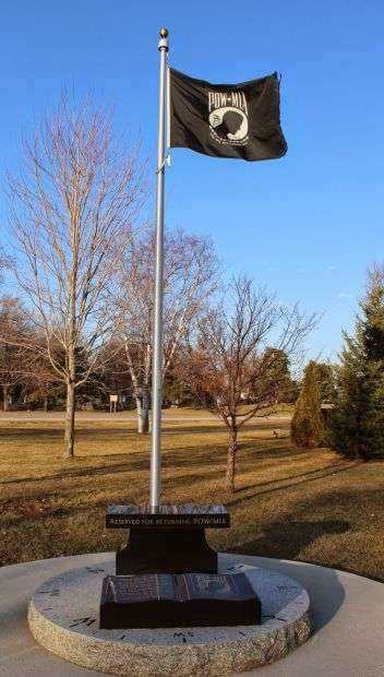 BEAVER DAM VETERANS MEMORIAL POW MIA FLAGPOLE