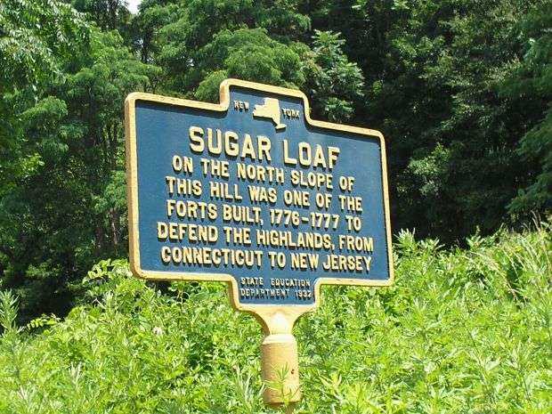 SUGAR LOAF REVOLUTIONARY WAR MEMORIAL MARKER