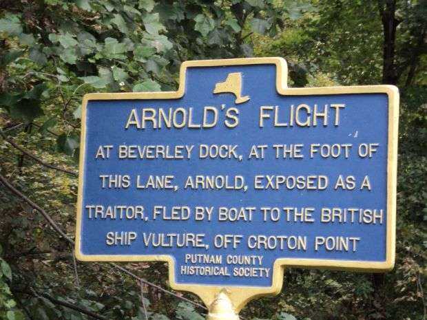 ARNOLD’S FLIGHT REVOLUTIONARY WAR MEMORIAL MARKER