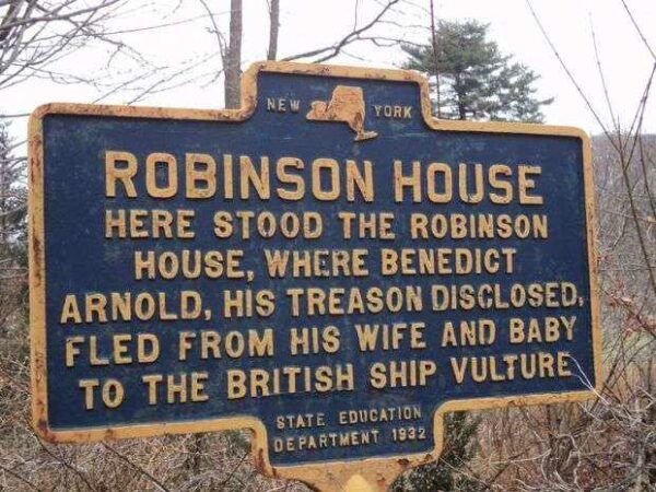 ROBINSON HOUSE REVOLUTIONARY WAR MEMORIAL MARKER