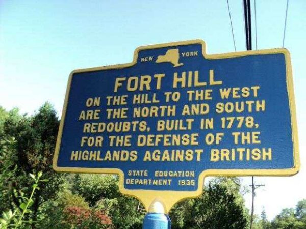 FORT HILL REVOLUTIONARY WAR MEMORIAL MARKER