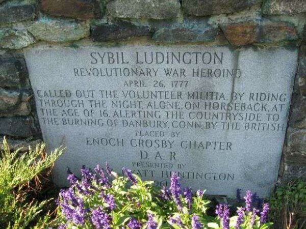 SYBIL LUDINGTON REVOLUTIONARY WAR HEROINE MEMORIAL FACE STONE