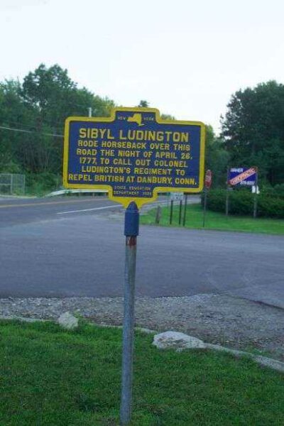 SIBYL LUDINGTON REVOLUTIONARY WAR MEMORIAL MARKER