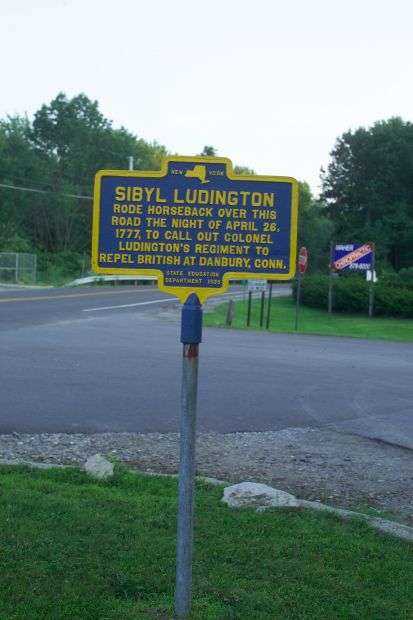 SIBYL LUDINGTON REVOLUTIONARY WAR MEMORIAL MARKER