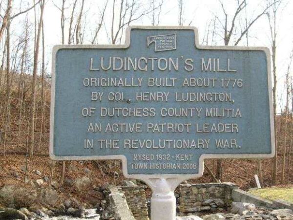LUDINGTON’S MILL REVOLUTIONARY WAR MEMORIAL MARKER