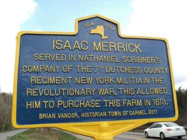 ISAAC MERRICK REVOLUTIONARY SOLDIER WAR MEMORIAL MARKER