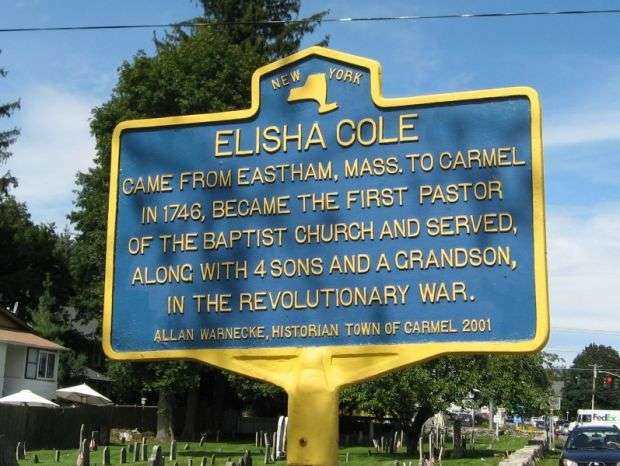 ELISHA COLE REVOLUTIONARY WAR SOLDIER MEMORIAL MARKER