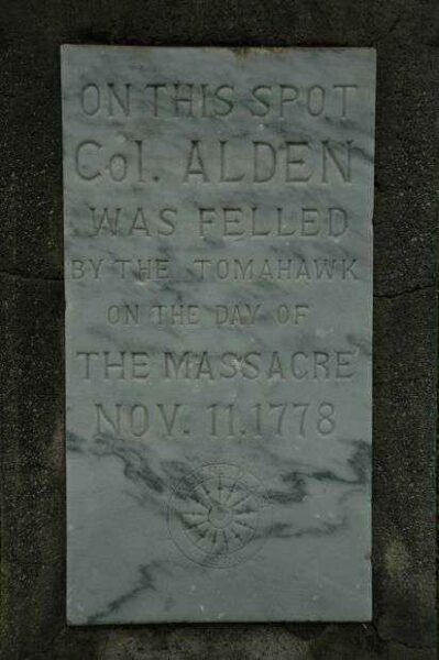 COLONEL ALDEN REVOLUTIONARY WAR MEMORIAL