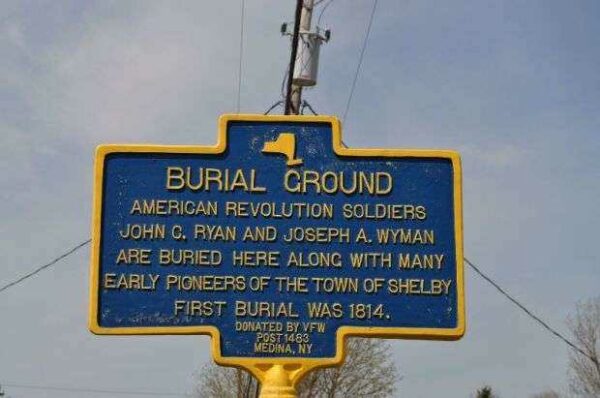 BURIAL GROUND REVOLUTIONARY WAR MEMORIAL MARKER