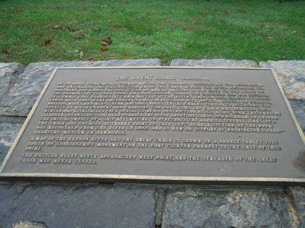 THE GREAT CHAIN REVOLUTIONARY WAR MEMORIAL PLAQUE II